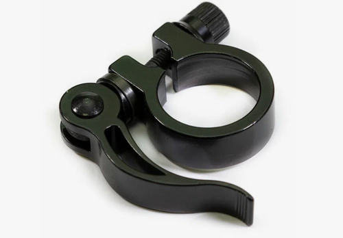 Хомут подседельный TRIX JB-KC010, 25.4мм с эксцентриком, алюминиевый, черный