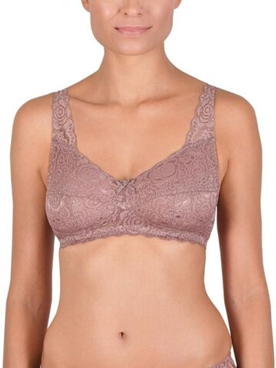 Кружевной бюстгальтер с мягкими бескаркасными чашками (Размер: 75B) (Цвет: малиновый)