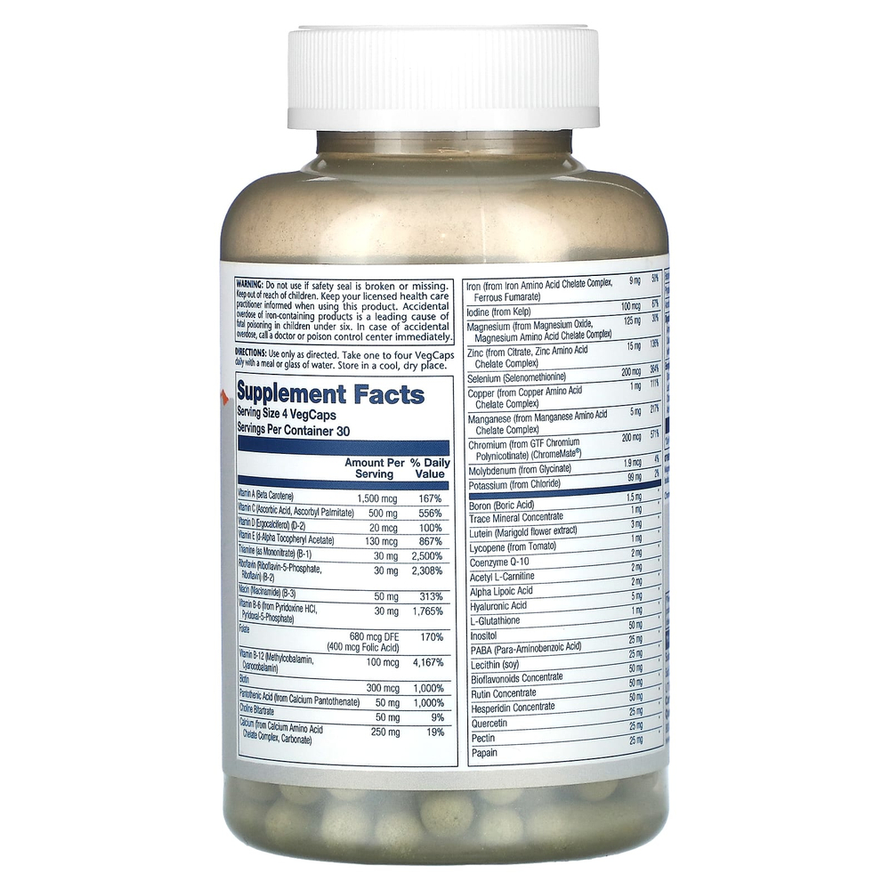 Solaray, Spectro Energy, мультивитамины, 120 растительных капсул