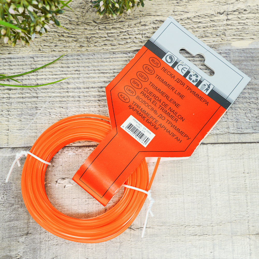 Леска для триммера 15м*2,0мм звезда