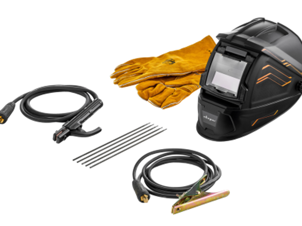 Инвертор сварочный ARC 200 "REAL SMART" (Z28303) Black (маска+краги)