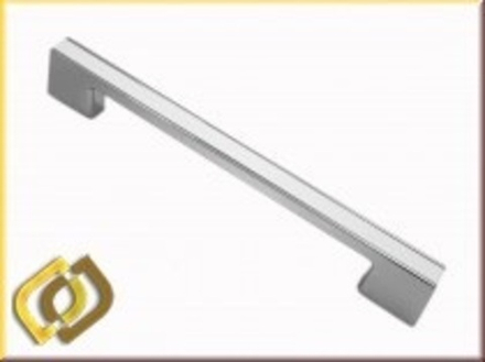 Ручка-скоба L-160мм Хром + Белый    7391 DV