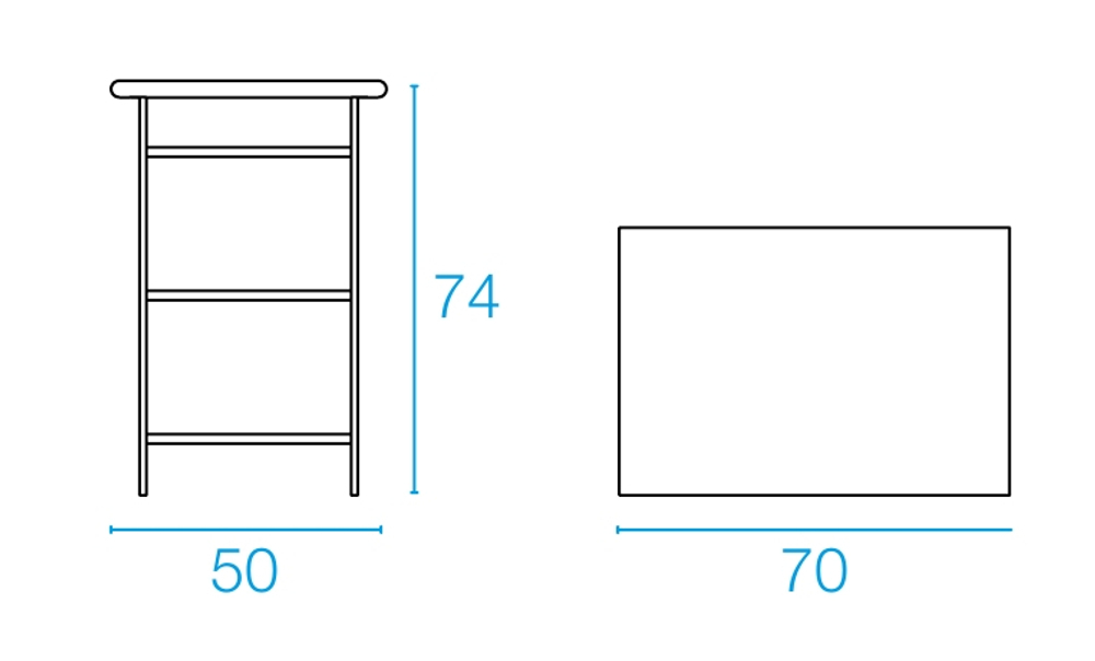 Стол металлический складной Arc en Ciel