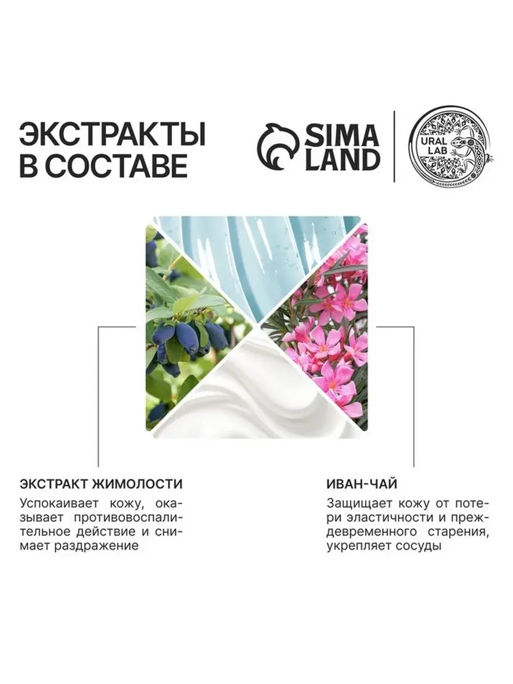 Гель для душа женский с иван чаем и экстрактом жимолости, 30
