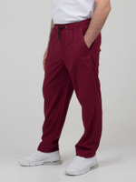 Брюки мужские повара кондитера "Вишня" , цвет бордовый