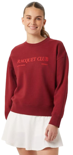 Женская теннисная куртка Bj_rn Borg Boyfriend Crew - Red