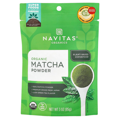 Navitas Organics, Органический порошок матча, 85 г