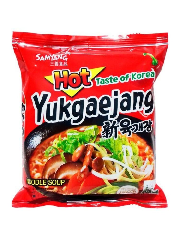 Лапша быстрого приготовления Samyang Yukgaejang 120 г, 5 шт