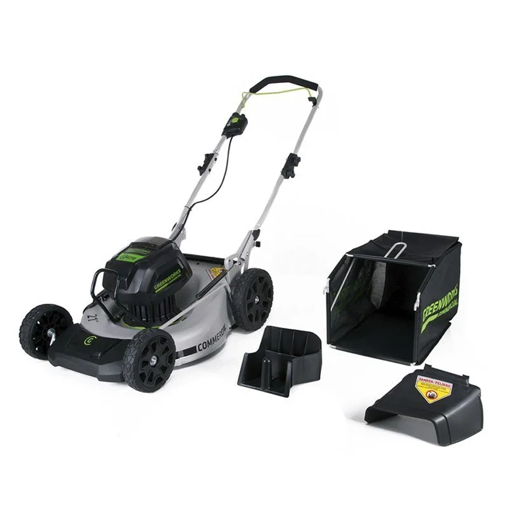 Аккумуляторная газонокосилка Greenworks GC82LM51K5 82V 82В (1 x 5 Ач, ЗУ) нож 51 см, 2502007UB