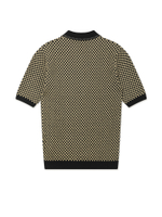Мужкое Поло Chequerboard Knitted Shirt