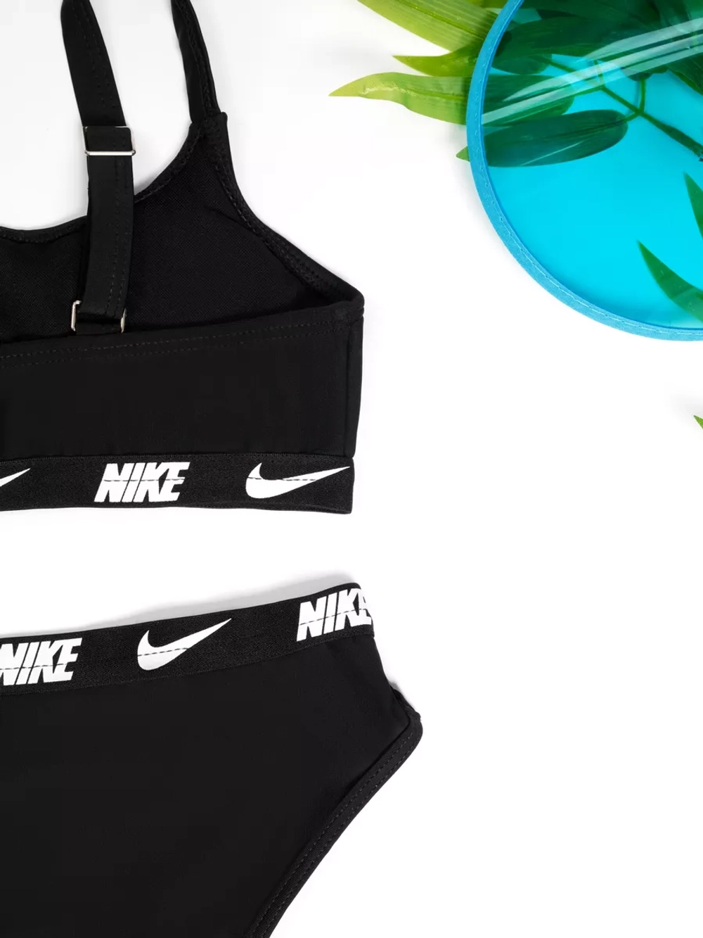 купальник раздельный спортивный топ и плаки для плавания