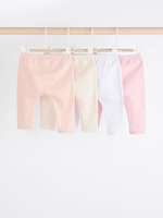 Легинсы для малышей Next Q95-321, 4 шт., Белый, Розовый