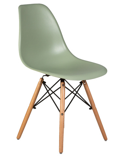 Стул обеденный DOBRIN DSW, ножки светлый бук, цвет мятный (NX-G-09)