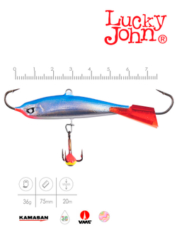 Балансир LUCKY JOHN Nordic №6 (+тройник), цвет 15HRT, арт. 51601-15HRT