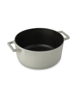 Кастрюля с крышкой LAVA 22см 3.4л кремовая