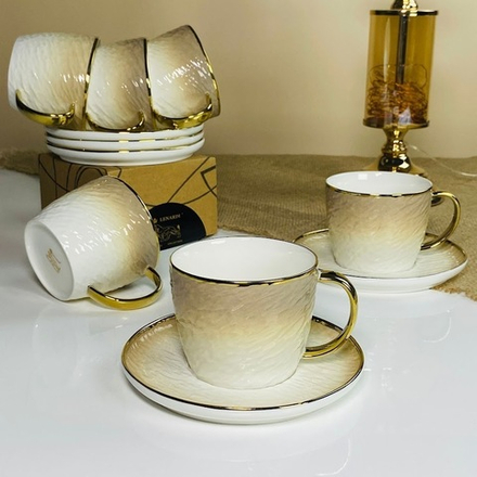 Lenardi 122-113 Чайный набор 12пр. 270мл TORONTO CREAM в под.уп.(х6)Фарфор