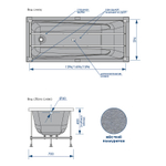 Ванна акриловая Loranto 150х70 пристенная (CS00063293)