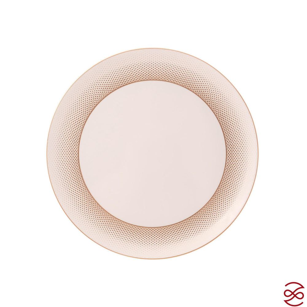 Блюдо круглое Falkenporzellan Deluxe Shape - Rio White Gold 31 см