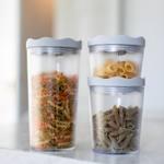 Банка для сыпучих продуктов prince, organic, 1 л, серая