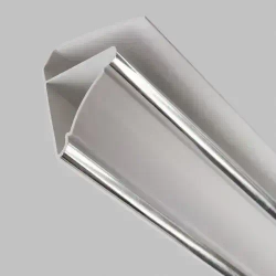 Набор реечного потолка для ванной из панелей ПВХ 1,92м х 1,5м, 3 полосы хром