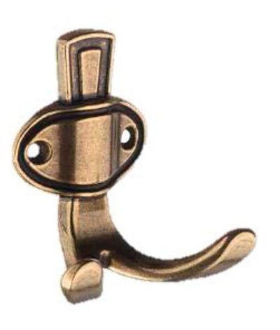 Крючок EDSON 5803-N00-AB ANTIQUE BRONZE двухрожк