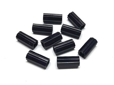 Lego 50шт Соединитель оси 2L гладкий с отверстиемx+ ориентация (черный) 6538c / 4512363 / 6084612