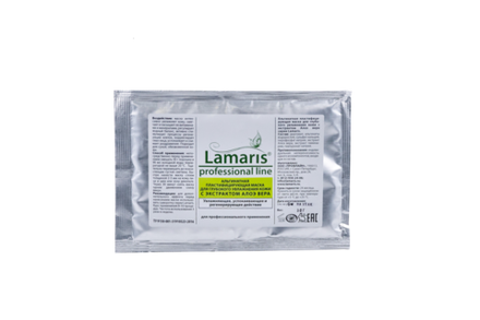 Альгинатная пластифицирующая маска для глубокого увлажнения кожи с экстрактом алоэ вера, 30гр