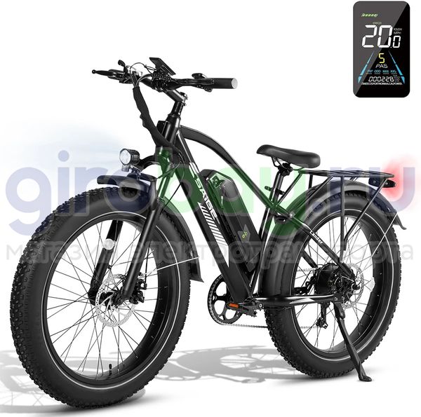 Электровелосипед Saige Lander (48V/13Ah) - Чёрный фото №1