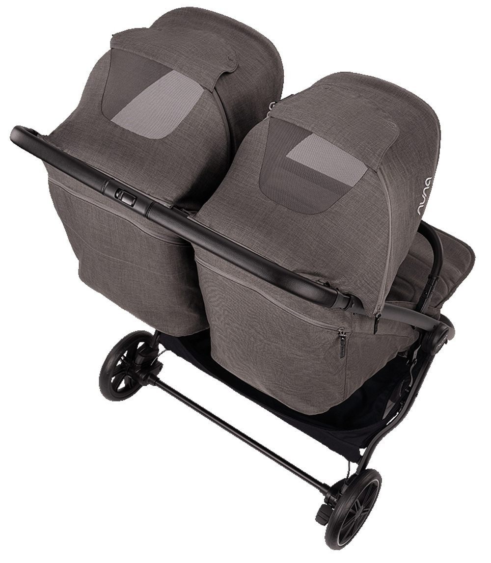 Коляска прогулочная для двойни Nuna TRVL DUBL Thunder