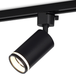 Светильник трековый, поворотный, GU10, D55хH155мм, IP20, черный, без лампы