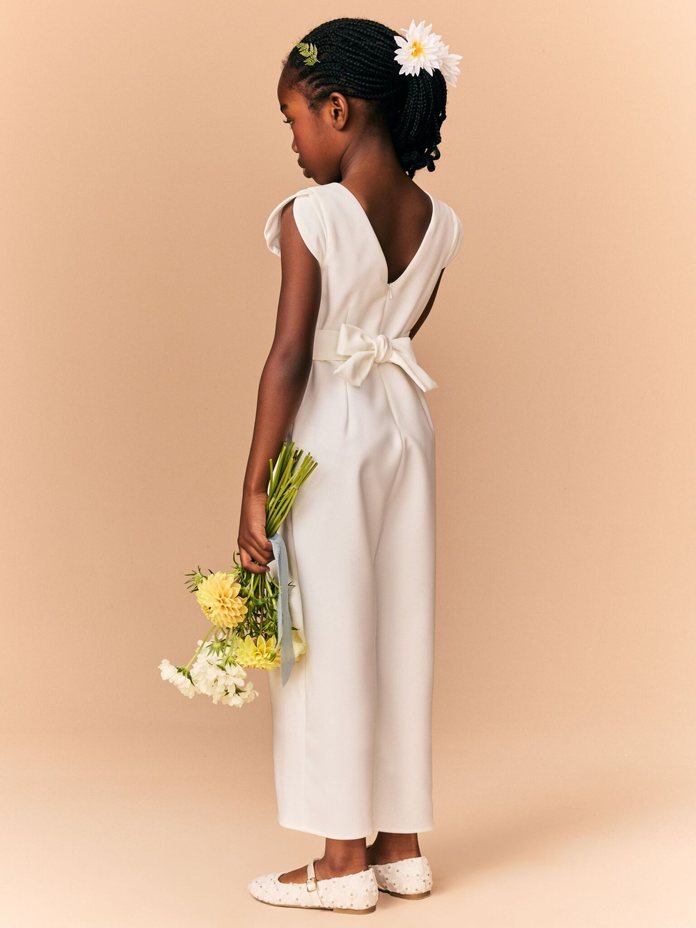 Комбинезон праздничный для девочки Next E36-523, Белый