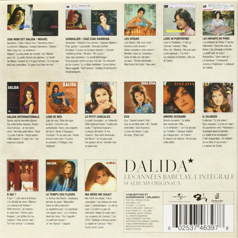 Dalida / Les Années Barclay (14CD)