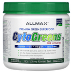 ALLMAX, CytoGreens®, добавка с зелёными суперфудами премиального качества для спортсменов, ягоды асаи и зелёный чай, 125 г (4,4 унции)