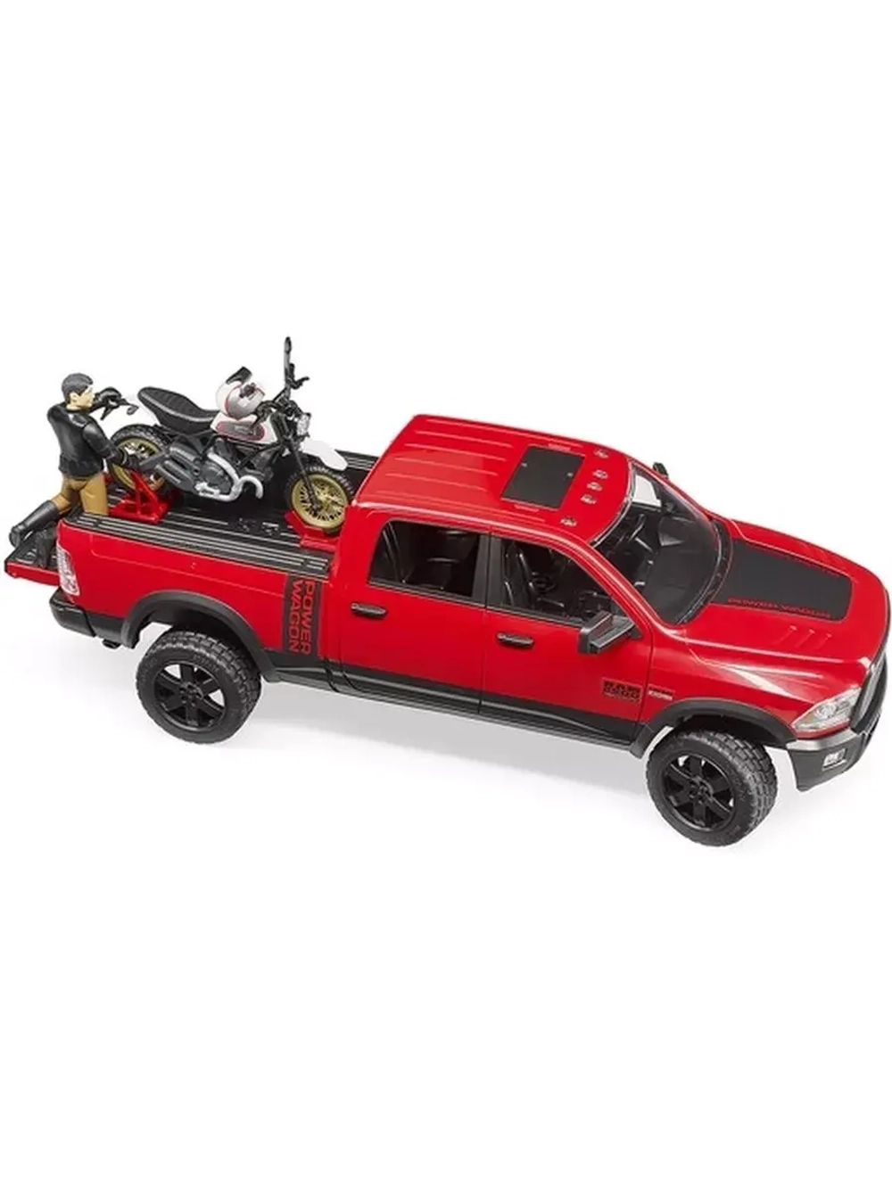 Джип Dodge RAM 2500 с мотоциклом Ducati Bruder 02502