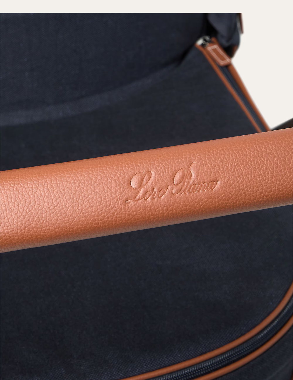 Детская Коляска Loro Piana Stroller and Bassinet "LP Canvas Dark Blue /Caramel Sugar"
