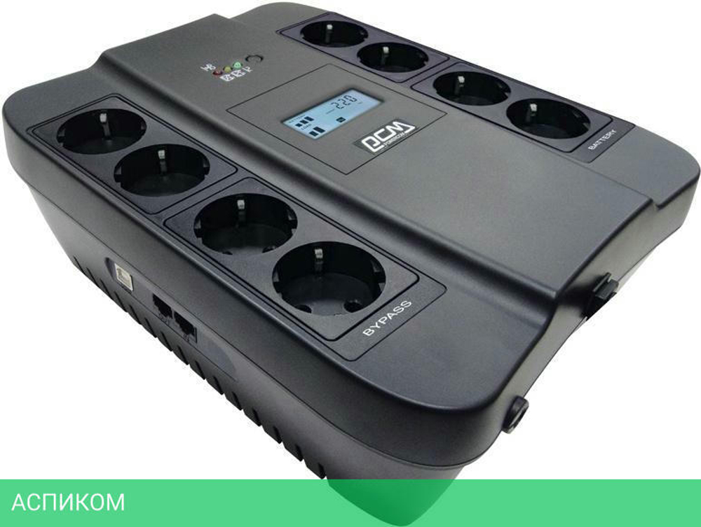 Источник бесперебойного питания Powercom UPS SPD-1100U LCD