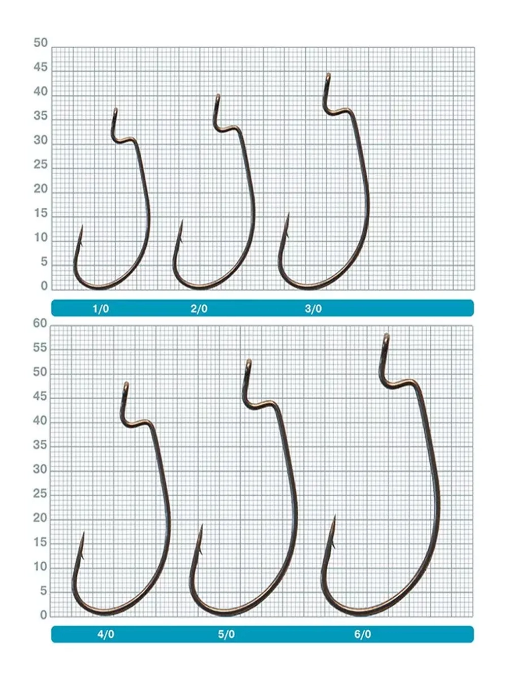 Офсетный крючок 5511 № 1/0 (6 шт)