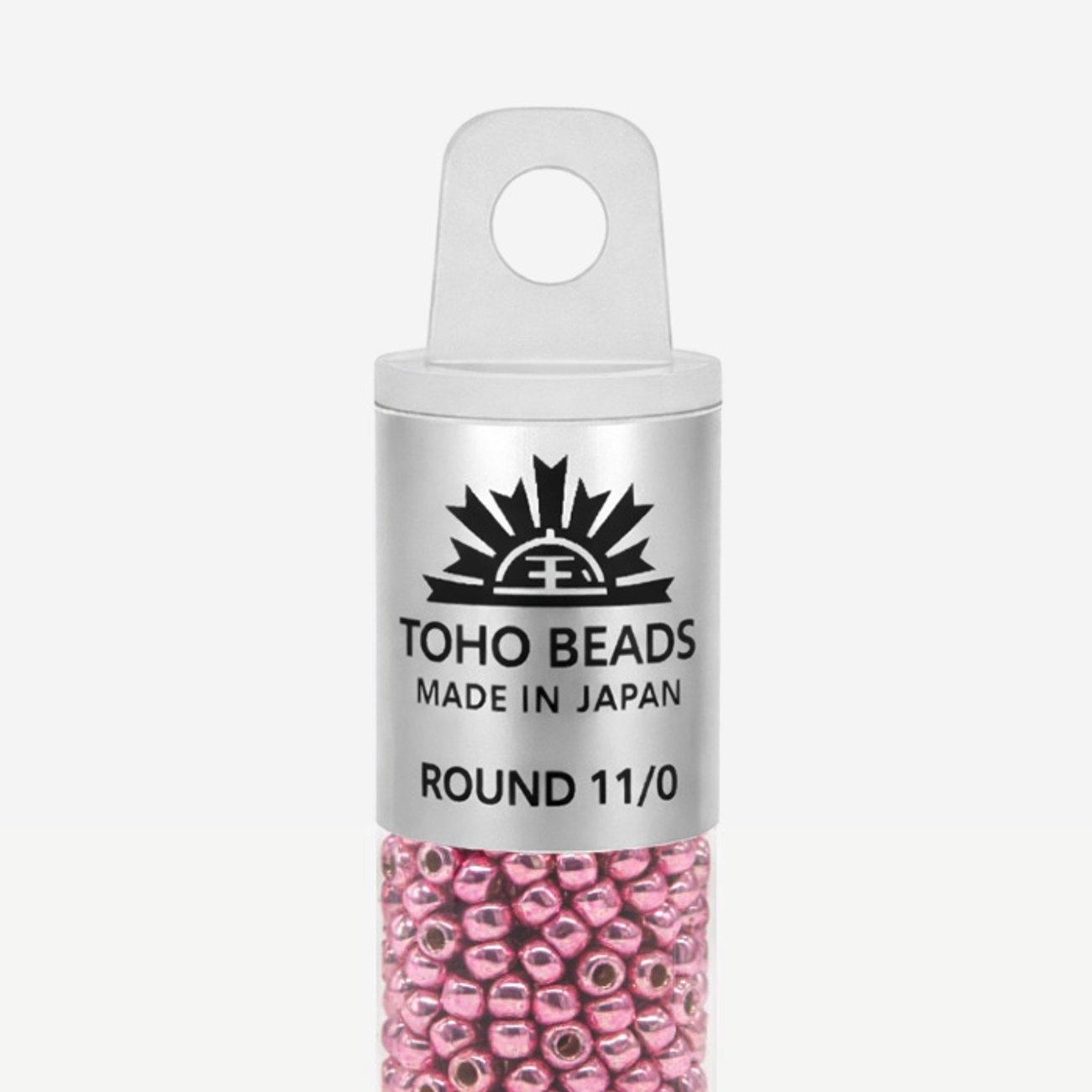 Японский бисер TOHO Round 11/0 (№PF553), непрозрачный глянцевый с металлическим блеском