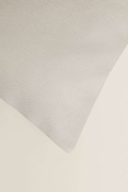ZARA HOME ОДНОТОННЫЙ ЧЕХОЛ ДЛЯ ДЕКОРАТИВНОЙ ПОДУШКИ, СВЕТЛО-СЕРЫЙ