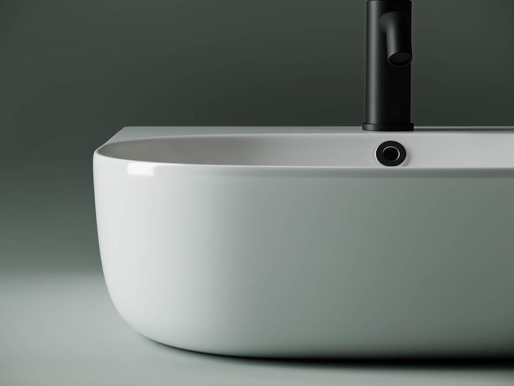 Умывальник накладной прямоугольный пристенный Element 490x445x145мм