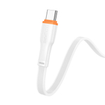 Кабель Borofone BX118 USB-Type-C 3A 1м TPE плоский White