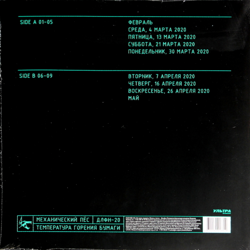 Механический Пёс / Температура Горения Бумаги (Coloured Vinyl)(LP)