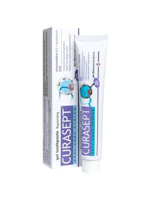 CURASEPT ADS 720 REGENERATIVE GEL TOOTHPASTE Зубная паста гелеобразная хлоргексидин диглюконат 0,20% с гиалуроновой кислотой, 75 мл