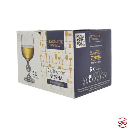 Набор бокалов для вина Crystalite Bohemia Sterna/Klaudie Панто 190мл