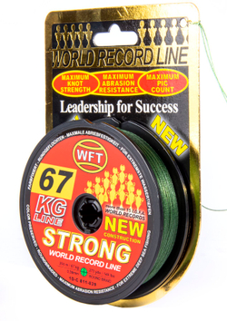 Леска плетёная WFT KG STRONG Green 250 м, 0.39 мм