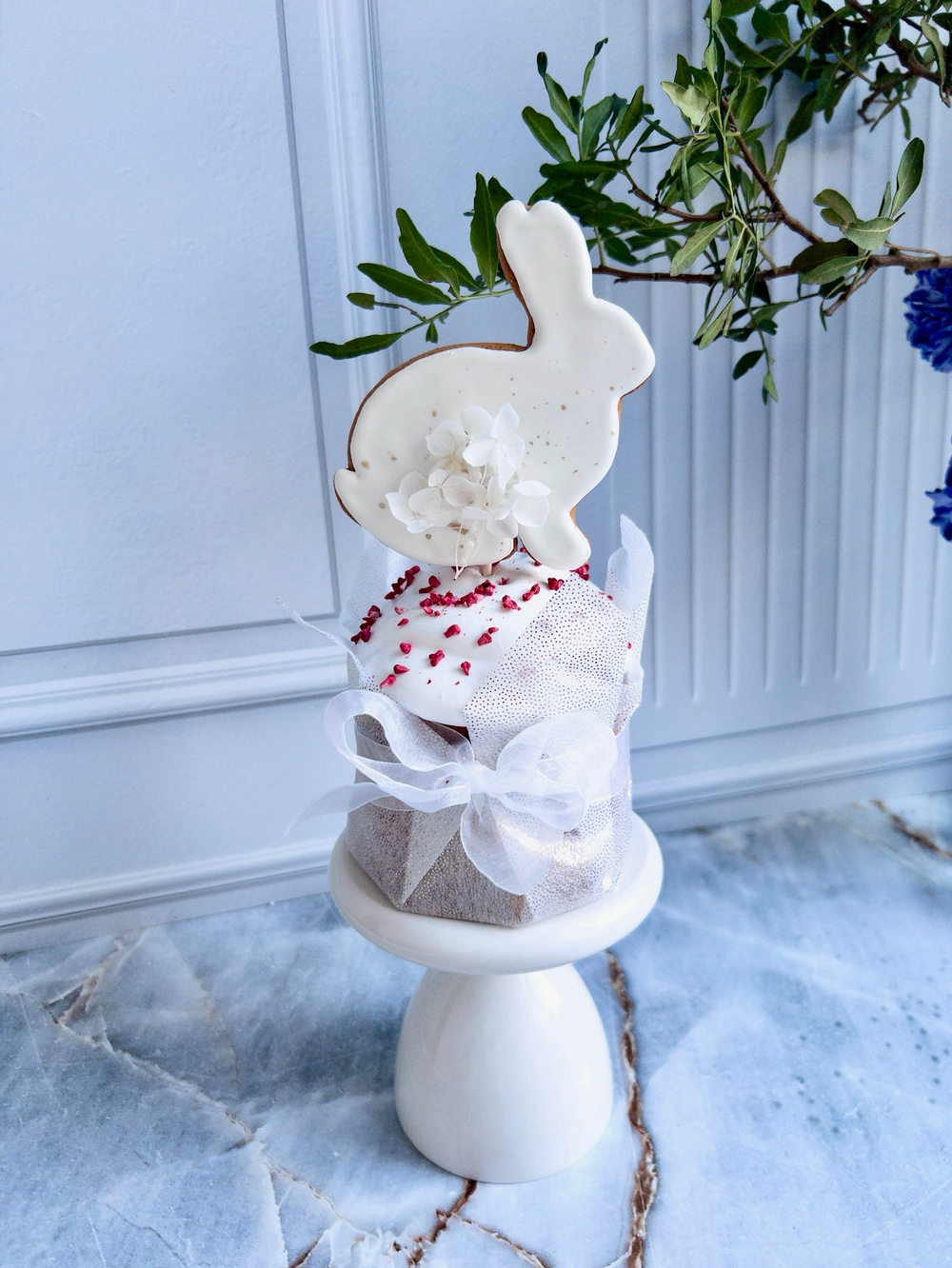 Пасхальный набор куличей Царский ХВ и Творожный с зайцем