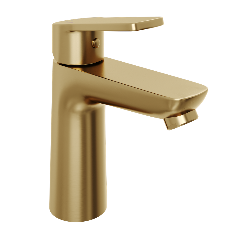 Смеситель для раковины Abelsberg Lineara UNF23508BG, королевское золото