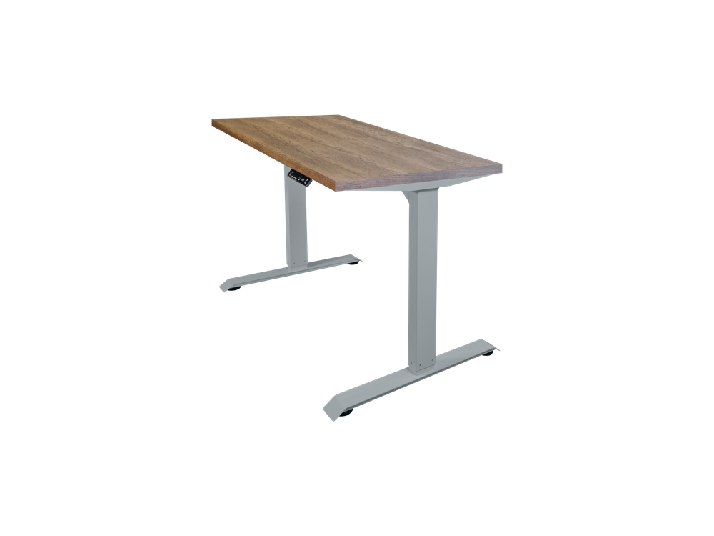Регулируемый компьютерный стол Bazalt с регулировкой по высоте — столешница МДФ Дуб мореный