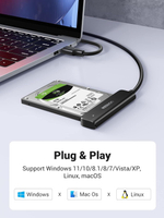 Конвертер/Адаптер с USB 3.0 на 2.5' SATA UGREEN 70609