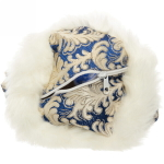 Дед Мороз 35 см (без музыки) с отделением под конфеты/подарок, голубая шуба